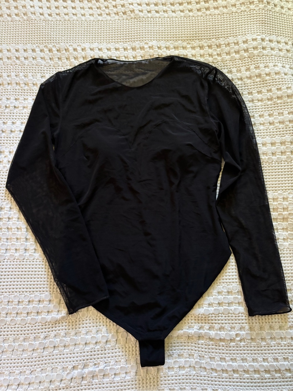 Popilush Black Mesh Bodysuit
